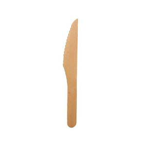 Eco-gecko disposable wooden knife. image of single knife.
