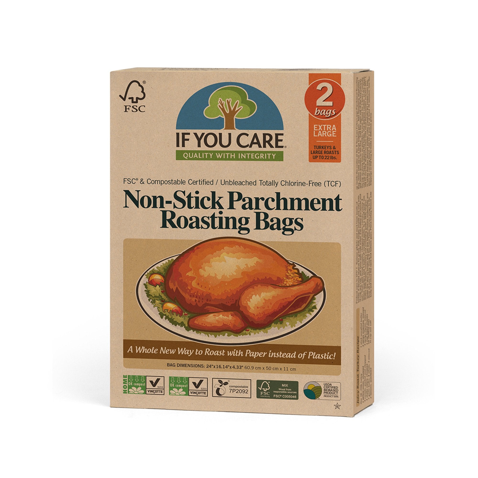 OVEN ROASTING BAGS 2's 500 x 500mm *GLAD AFRICAN MARKETING (PTY) LTD
