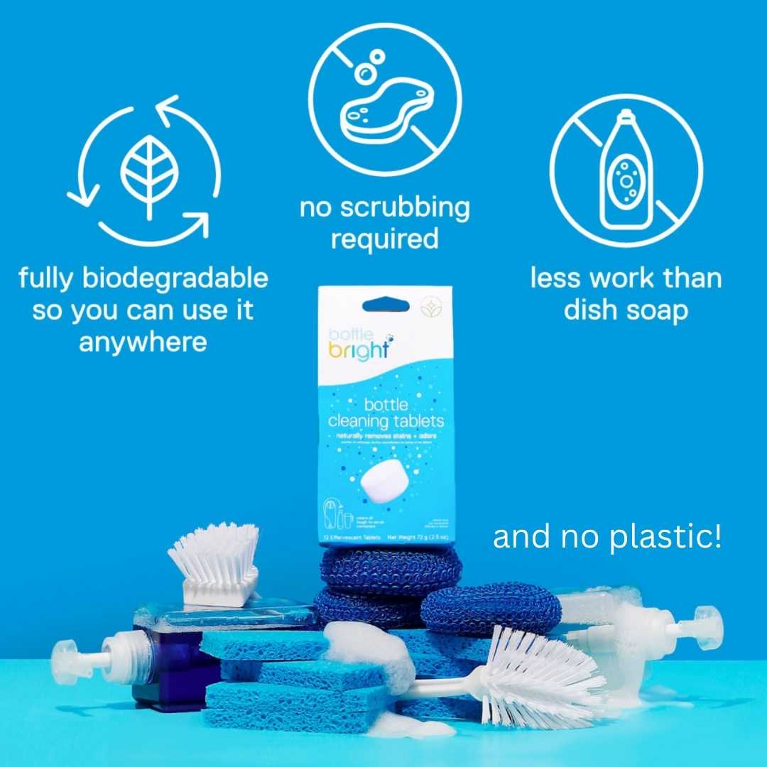 Bottle Bright - All-natural, cleaning tablets for your bottles