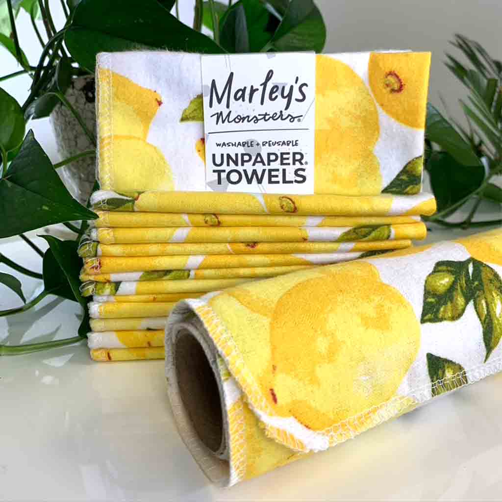 Marley's Monsters Organic Unpaper Towel Roll - 24 Pack - Natural
