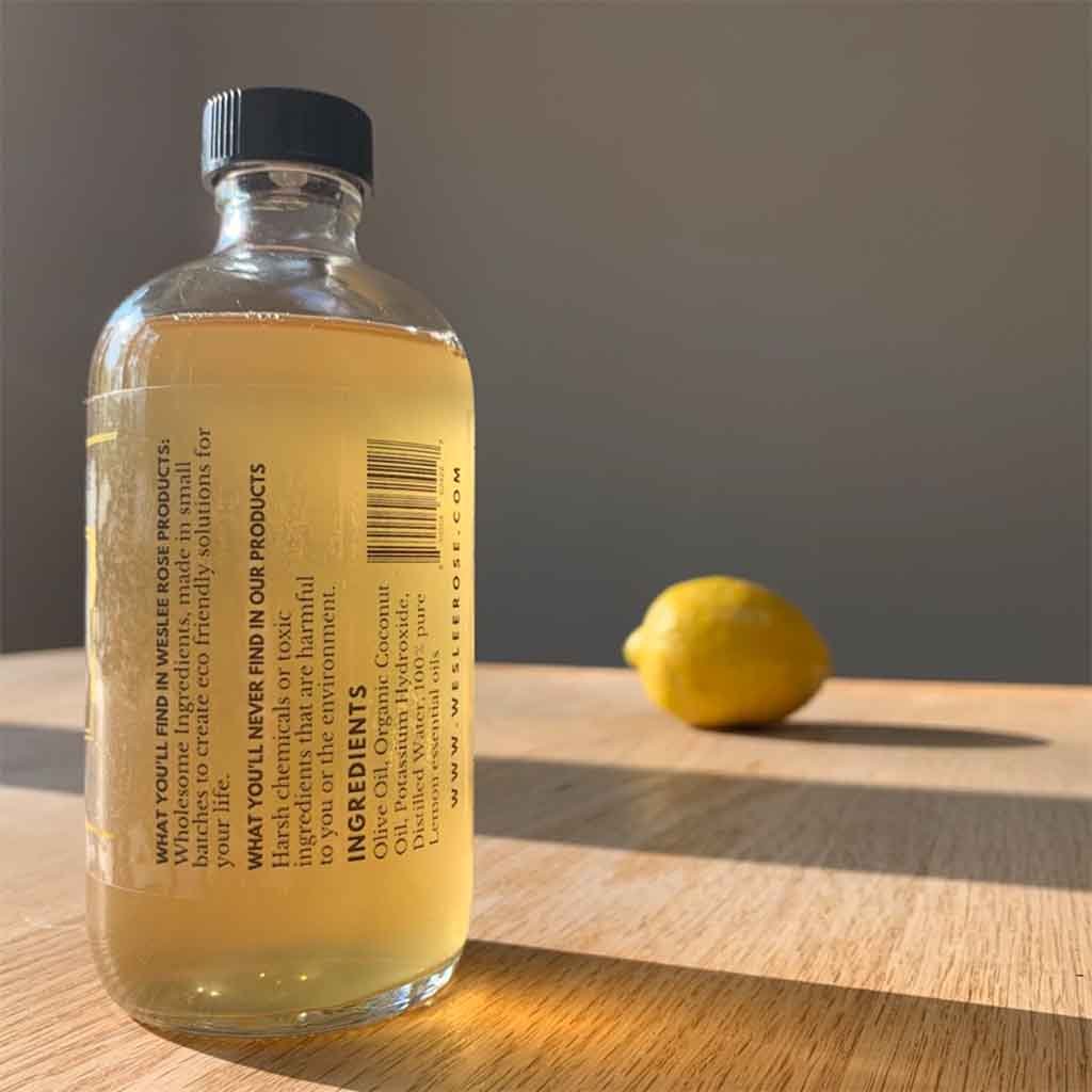 Lemon Castile Soap -8 ounces--What's Good