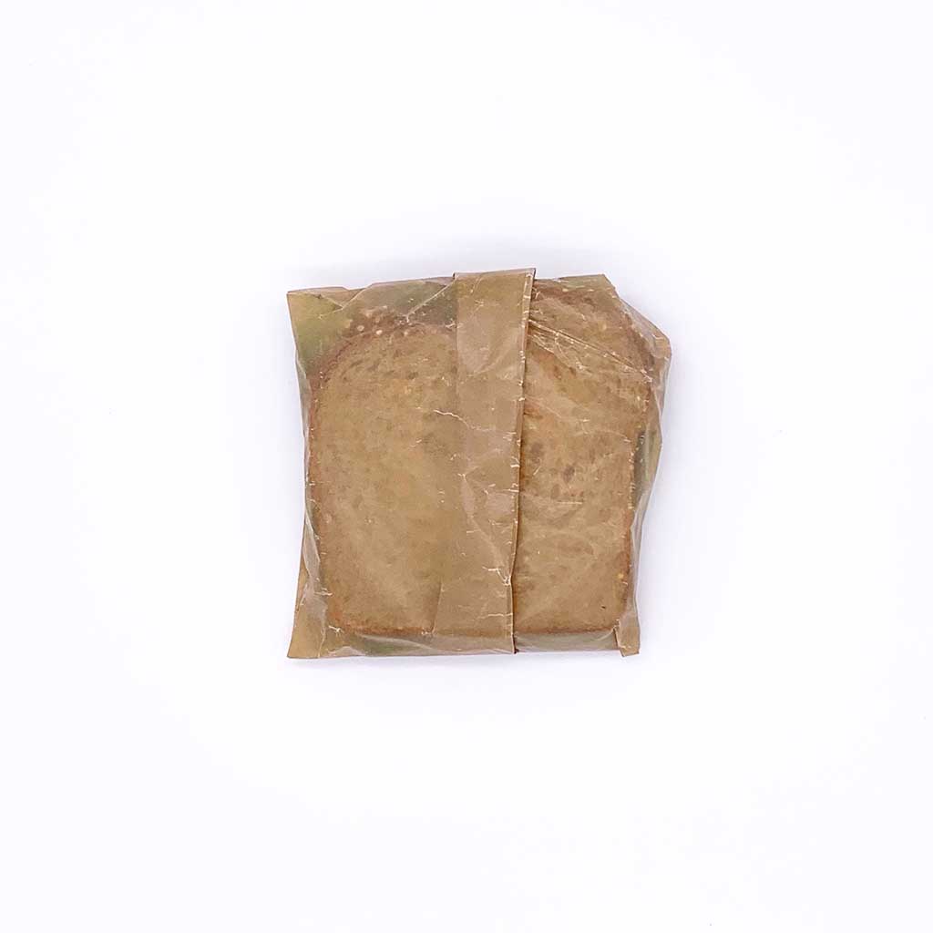 Sandwich wrapped in Unbleached Waxed Paper made by If You Care