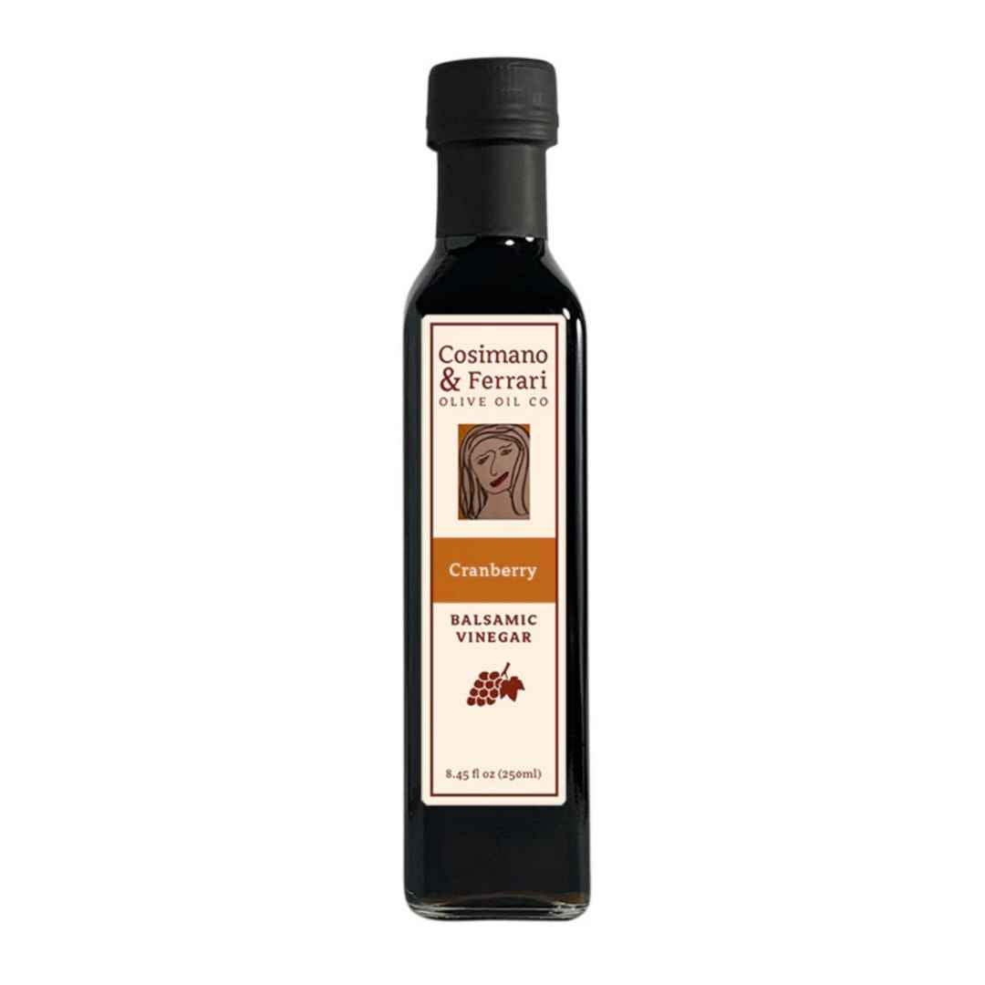 Cosimano &amp; Ferrari&#39;s Cranberry Balsamic Vinegar, 8/45 fl oz. Sourced in Italy, made in USA.