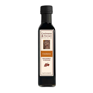 Cosimano & Ferrari's Cranberry Balsamic Vinegar, 8/45 fl oz. Sourced in Italy, made in USA.