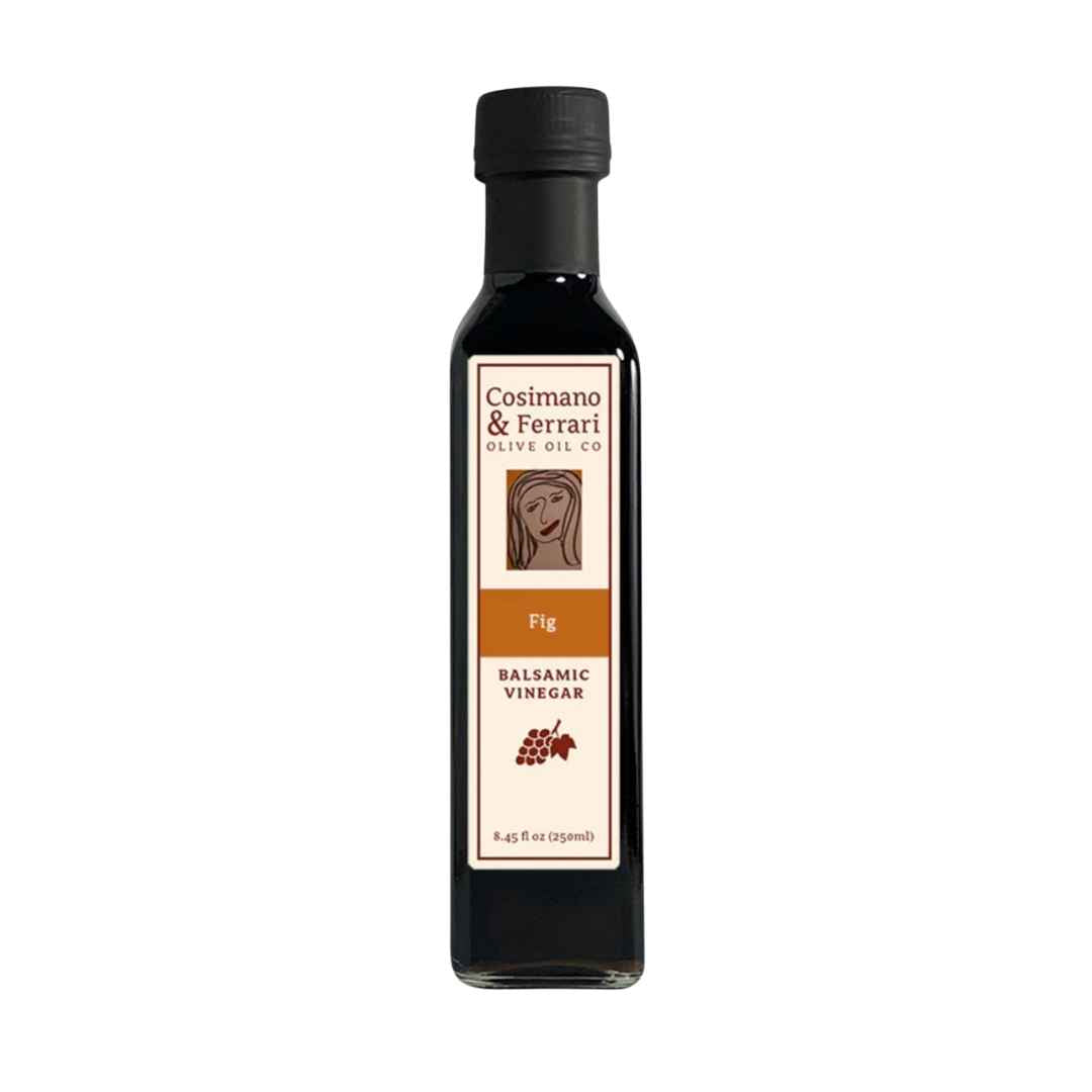 Cosimano &amp; Ferrari&#39;s Fig Balsamic Vinegar, 8/45 fl oz. Sourced in Italy, made in USA.