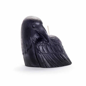 100% Pure Beeswax Sculpted Crow Candle