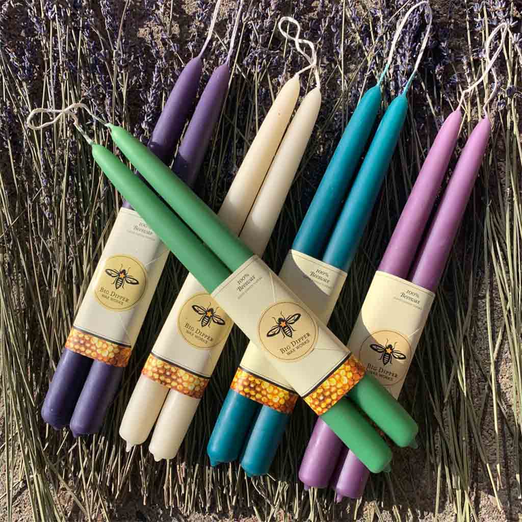 100% Pure Beeswax Spiral Taper Candles (Set of 2) – Bee Better Apiary