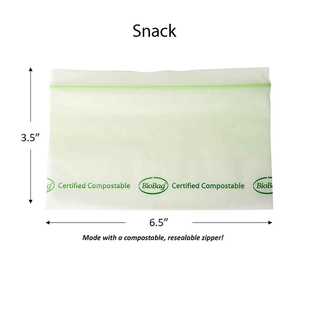 Storage Bags Biobag Sandwich Bags Resealable Zip Bags — Snack