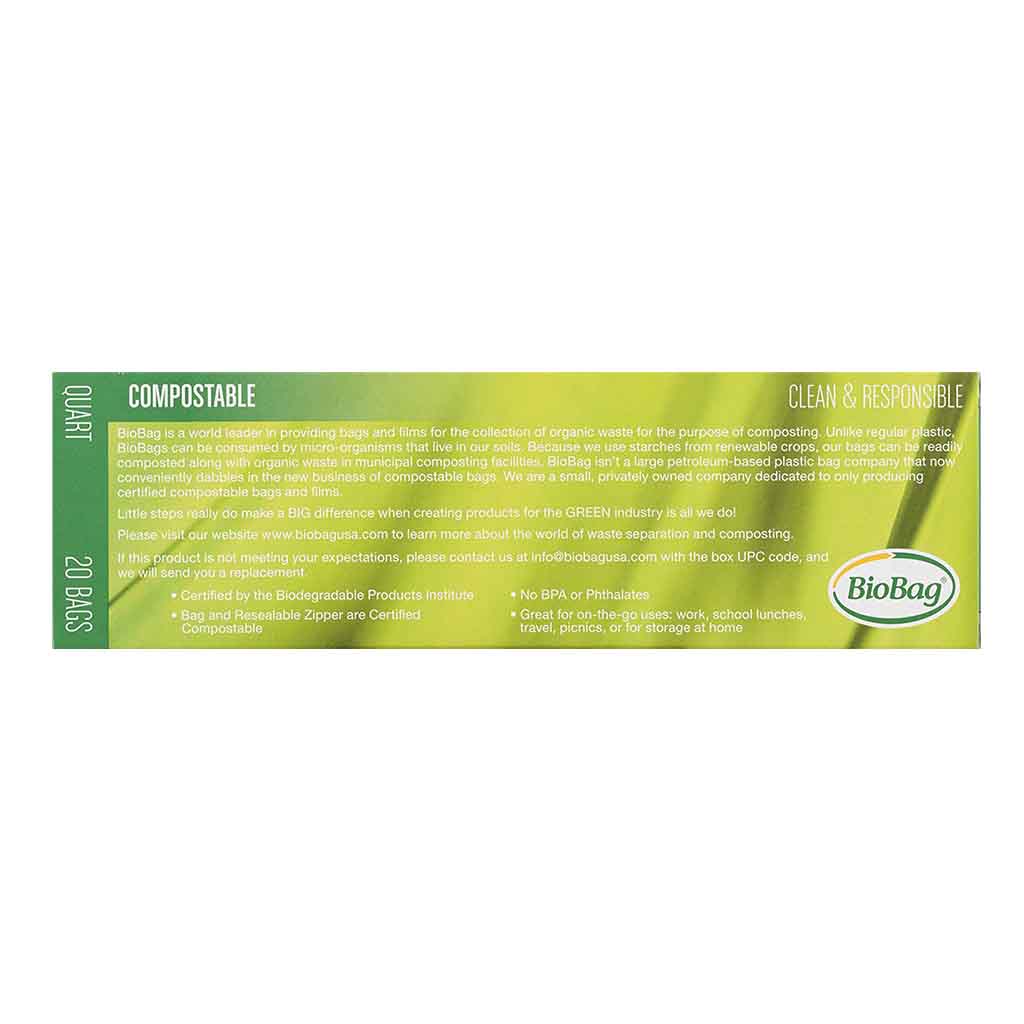 Resealable Zip Bags — Snack, Sandwich, Quart, Gallon