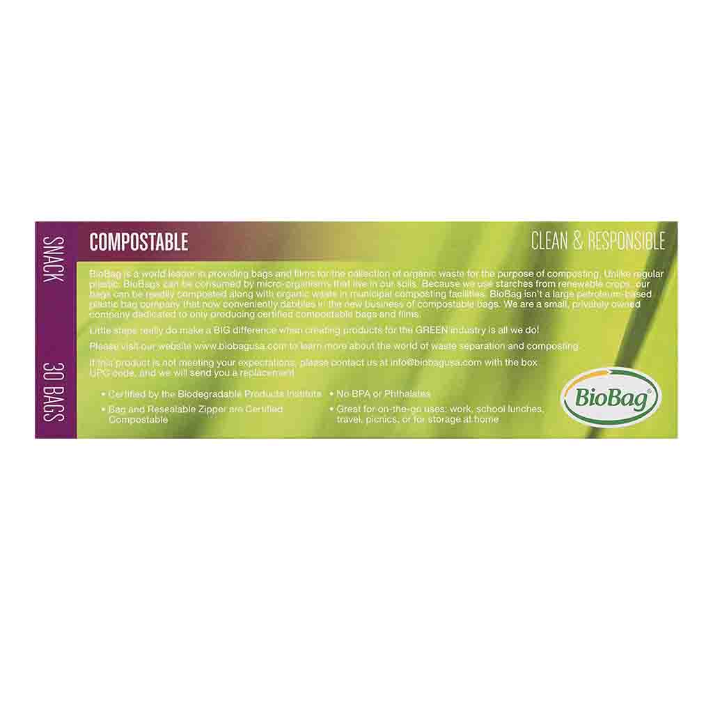 Resealable Zip Bags — Snack, Sandwich, Quart, Gallon