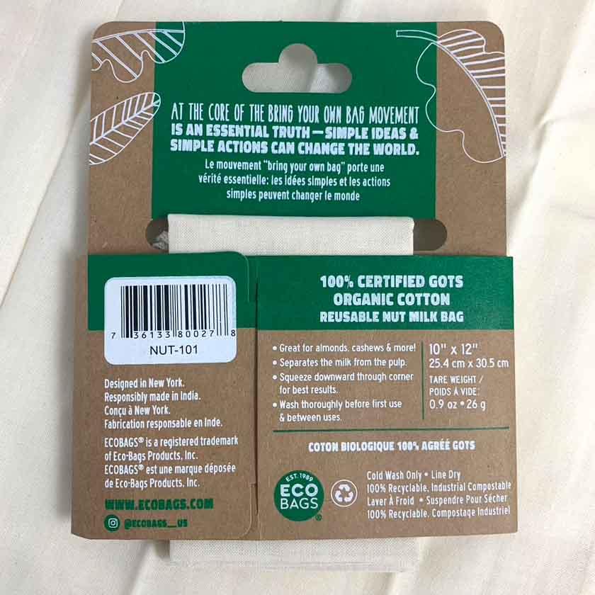 Reusable Nut Milk Bag