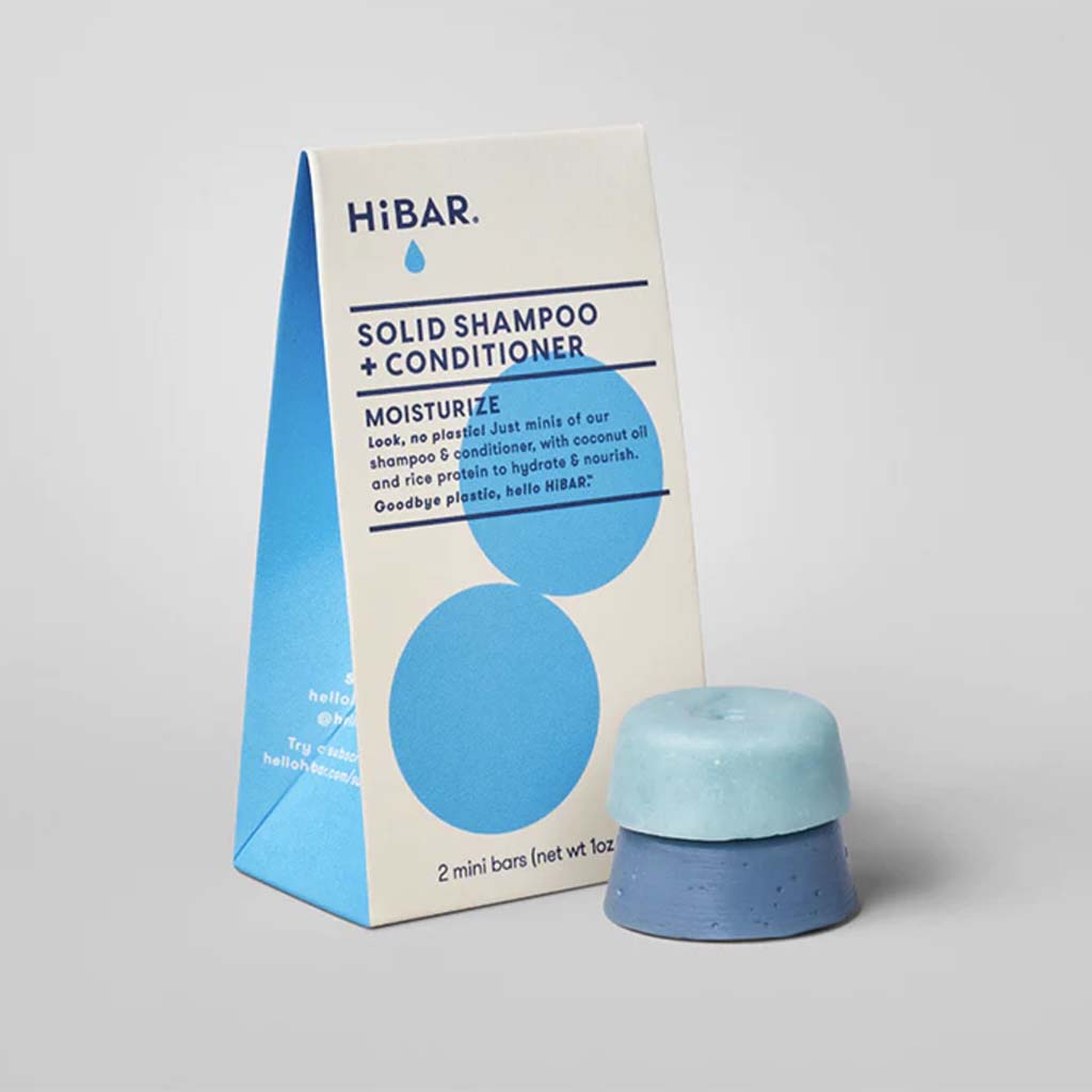 HiBAR Shampoo &amp; Conditioner - Moisturize Travel-Samples