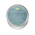 back side of 100% natural lip balm in a tin  on white background