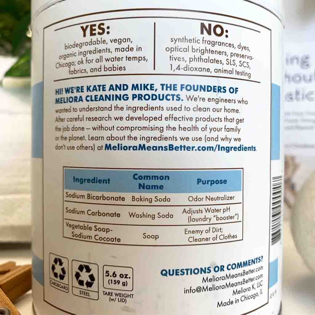Laundry Powder Detergent - Zero-Waste Bucket — Meliora Cleaning Products