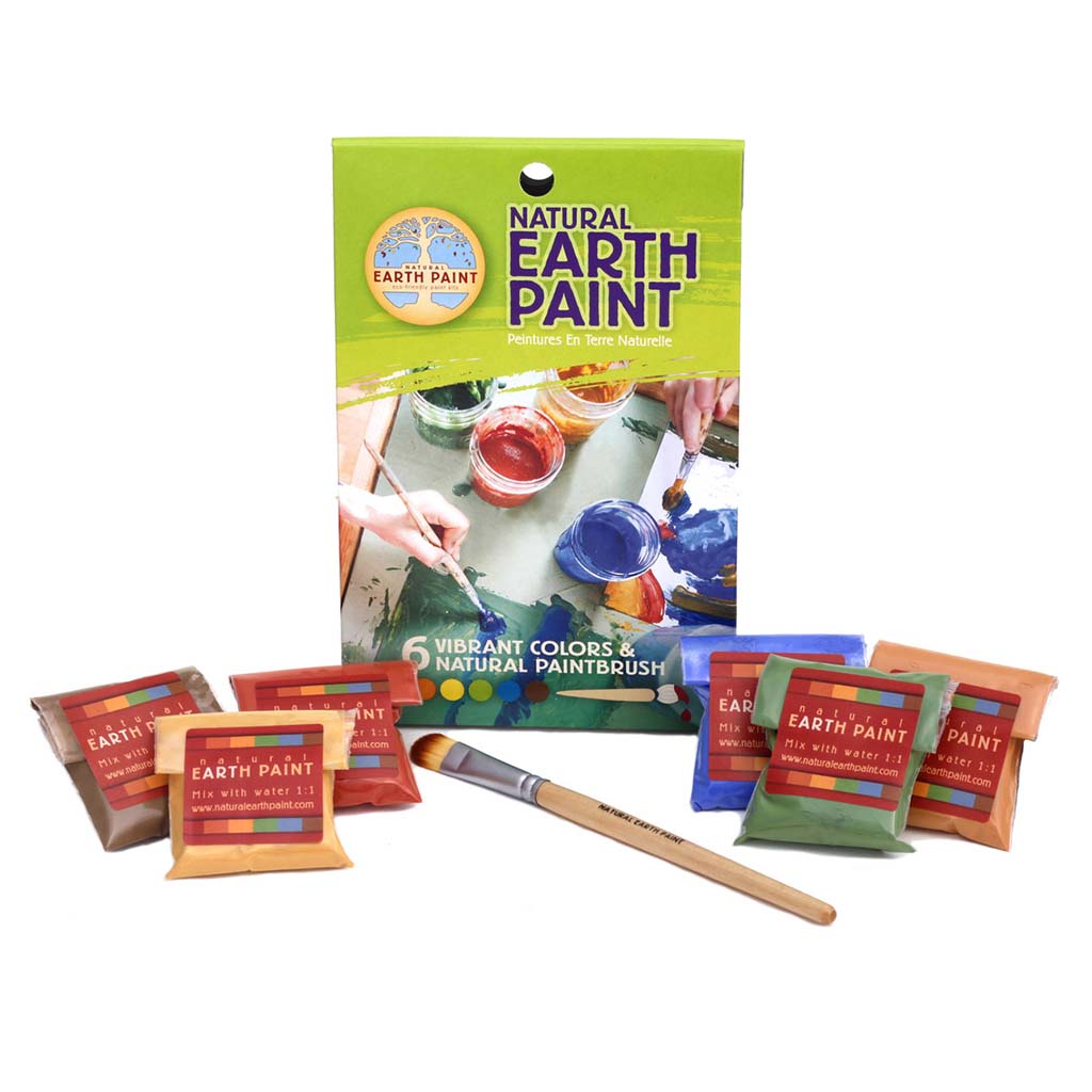 Natural Eco Paints: Eco-friendly Plant-based Paint Kit for Children Non- toxic, Natural, Vegan, and Gluten Free Paint 