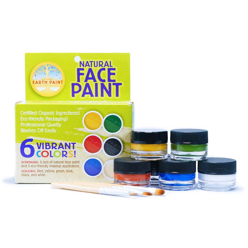 Kit peinture visage 6 Couleurs Natural Earth Paint® - Ekobutiks® l ma  boutique écologique