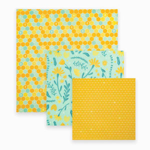 Beeswax Food Wraps | Bee Lovers 3-Pack