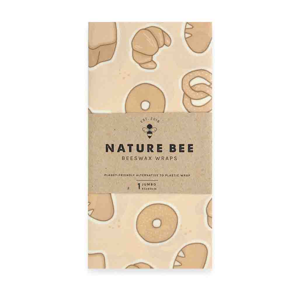 Beeswax Wraps for Food, Set of 6 Organic Bees Wax Paper for Bread