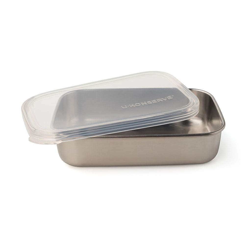 Stainless Steel Container with Silicone Lid — Rectangle