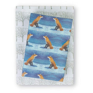 Eco-Friendly Wrapping Paper — Foxes