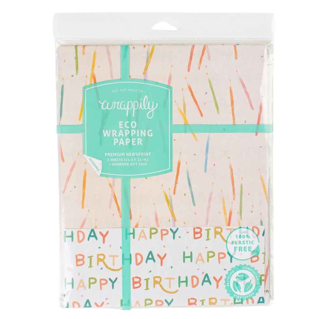 Eco-Friendly Wrapping Paper — Birthday Candles - What's Good