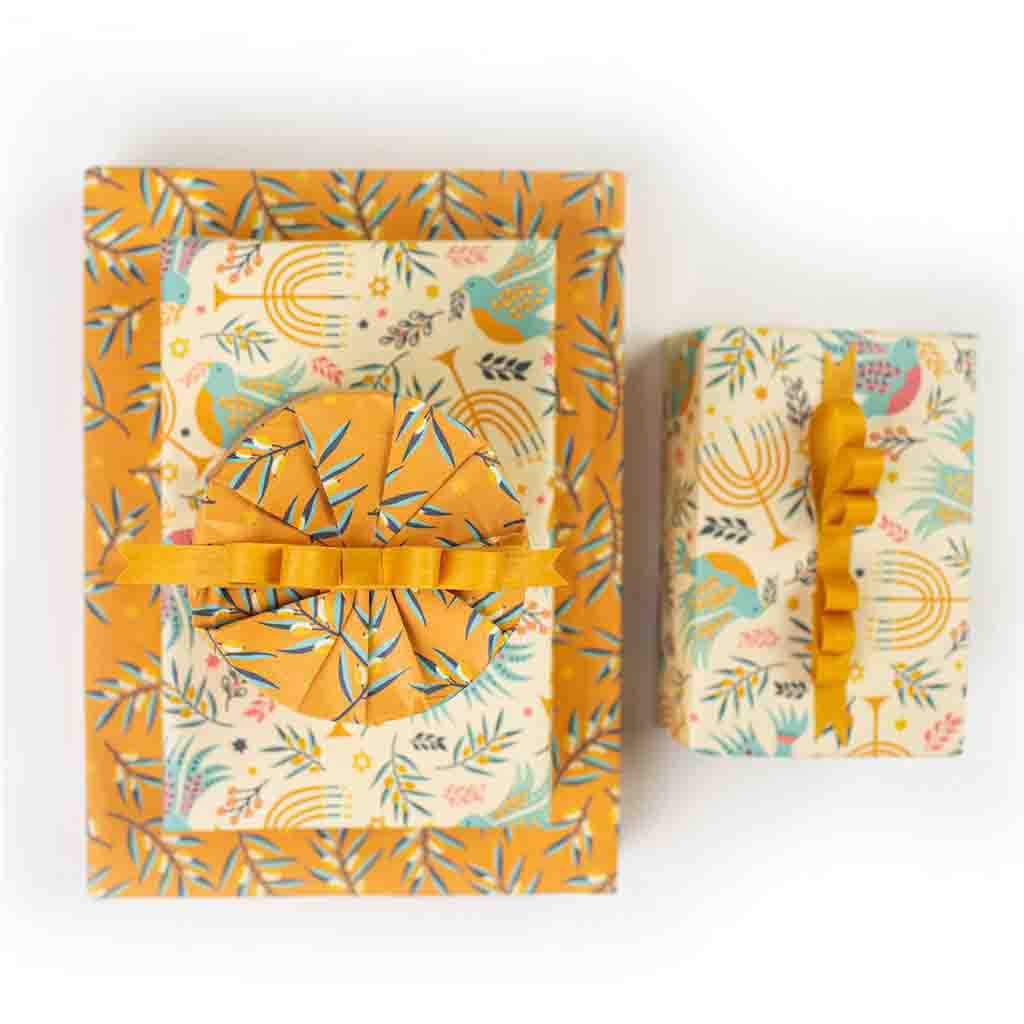 Hanukkah Friends Cute Hanukkah Animals, Recyclable Wrapping Paper Sh –  LisetteArt Shop