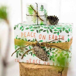Eco-Friendly Wrapping Paper — Peace on Earth