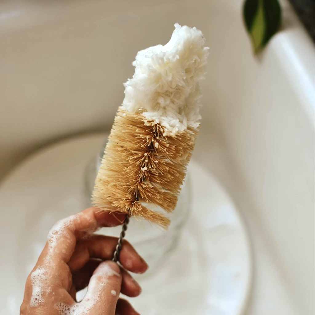 Wood Bottle Brush with Cotton Tip